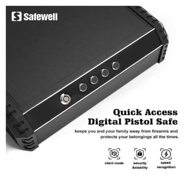 Caja de seguridad para Armas con código y llave MARCA SAFEWELL - Image 3